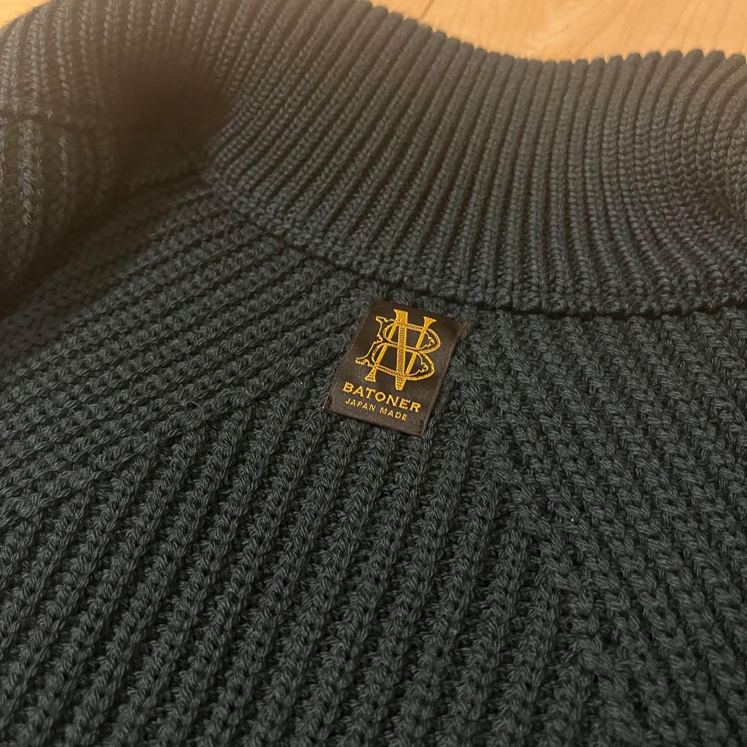 BATONER ドライバーズニット　ダークグリーン　サイズ3