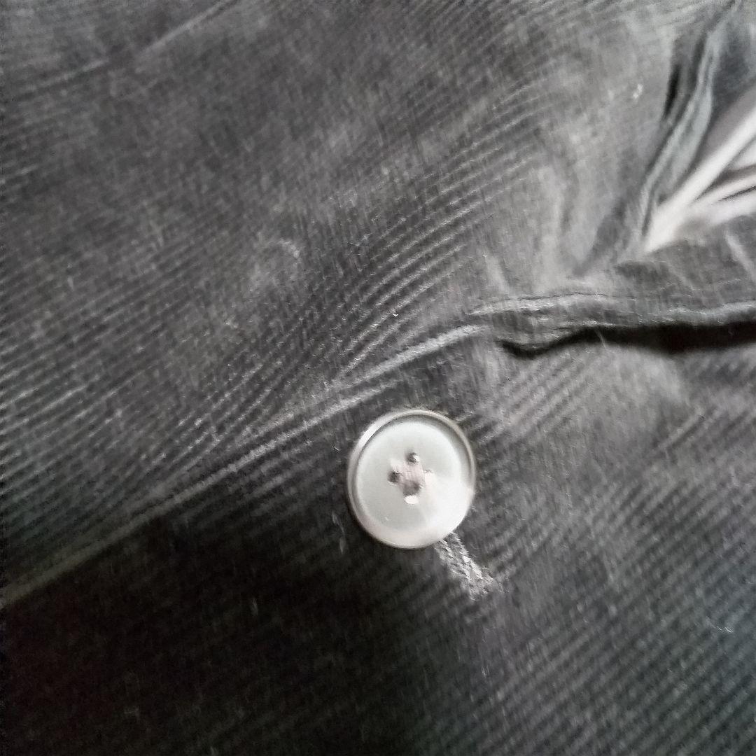 ナノユニバース　ダメリーノ　コーデュロイ　セットアップ　ブラック　L