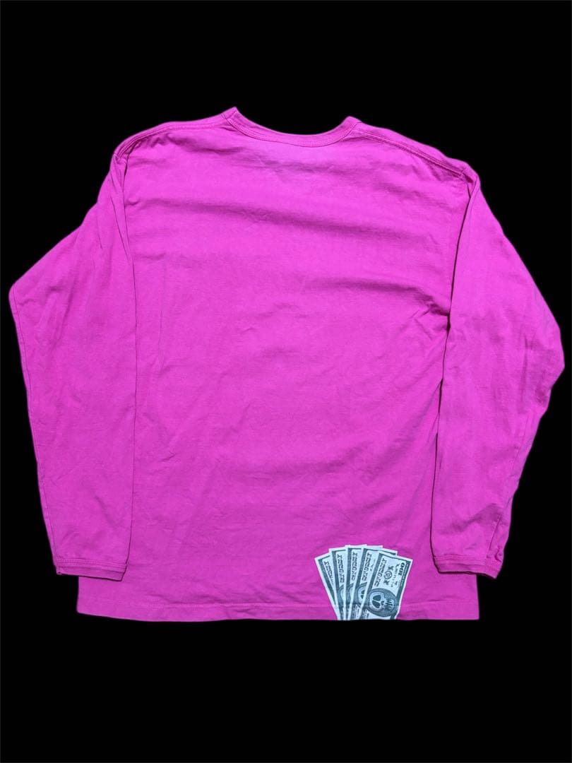 Stussy 90s 00sドル札プリント ロンＴ pat market