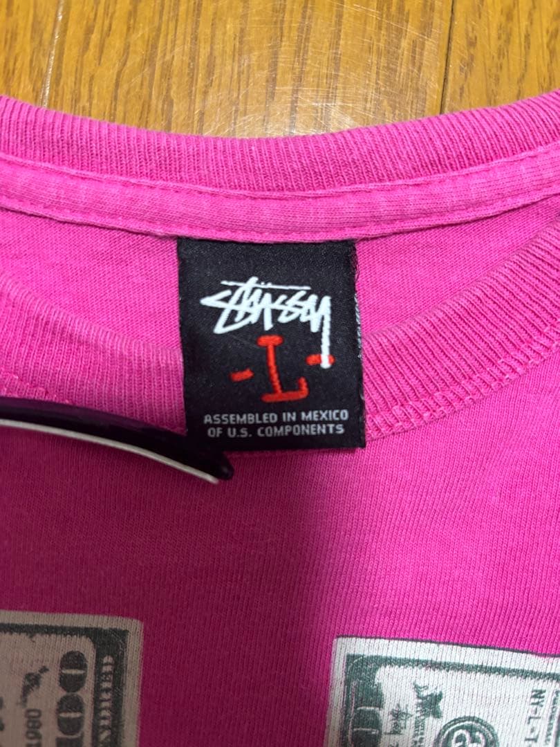 Stussy 90s 00sドル札プリント ロンＴ pat market