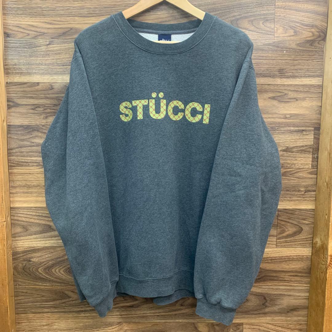 中古 90s OLD STUSSY STUCCI スウェット 紺タグ