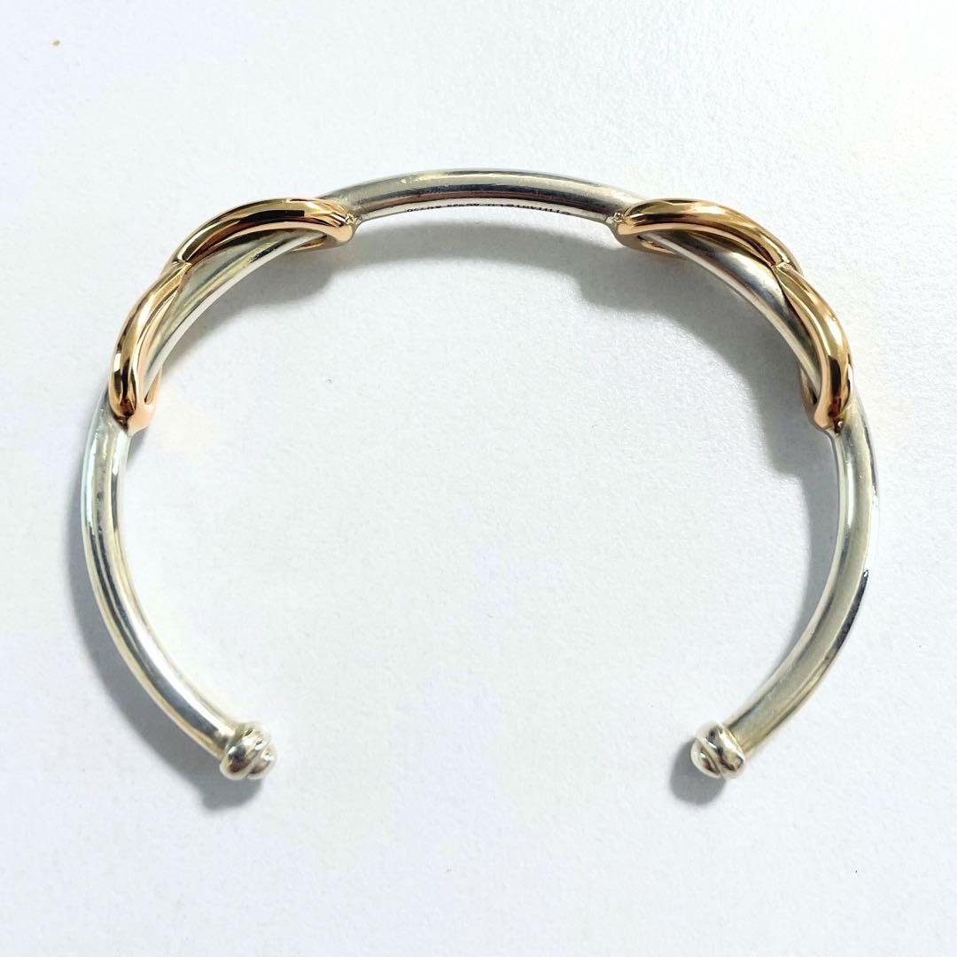 ティファニー　バングル　インフィニティ　コンビ　ゴールド　シルバー　ブレスレット