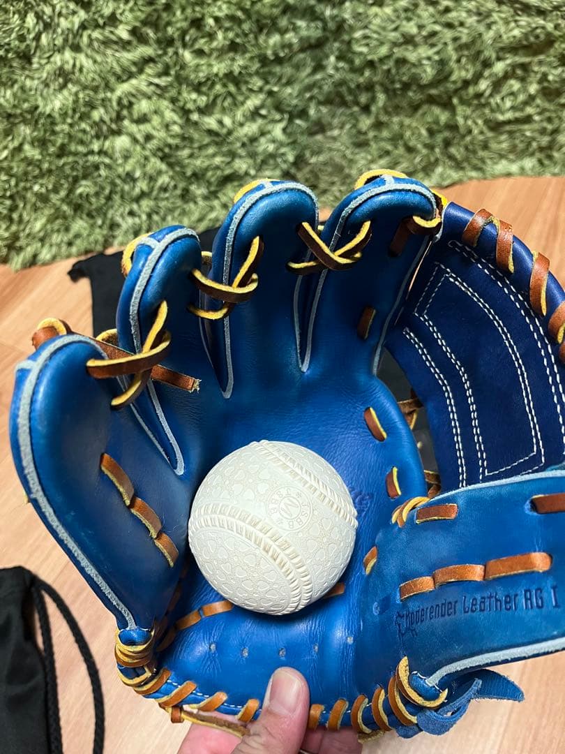 ミズノ グローバルエリート少年軟式 ブルー 左投 坂本選手モデル