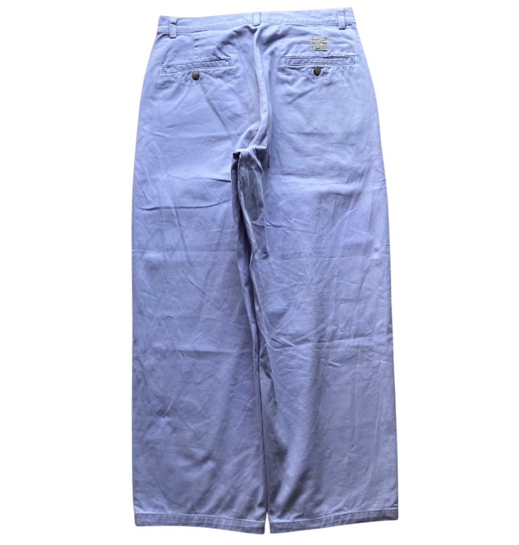 USA製90s極太 ポロバイラルフローレン チノパン ポロチノ薄紫 W32L30