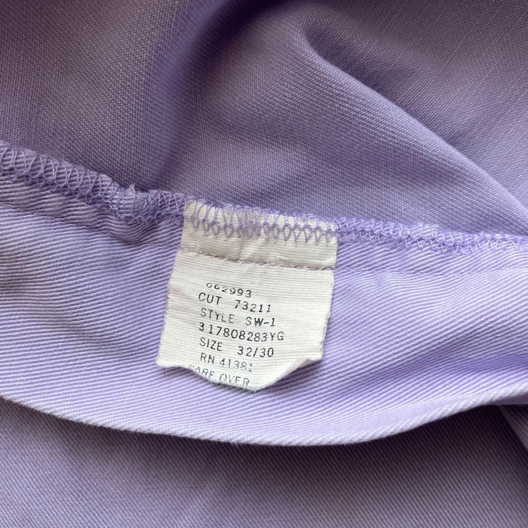USA製90s極太 ポロバイラルフローレン チノパン ポロチノ薄紫 W32L30
