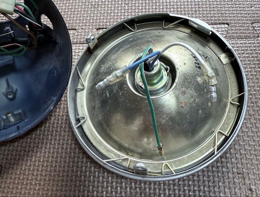 HONDA モンキー ヘッドライト 鍵+メーター付 青系