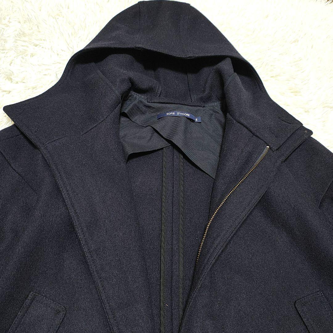 【SOFIE D'HOORE / ソフィードール】ウール　フードモッズコート