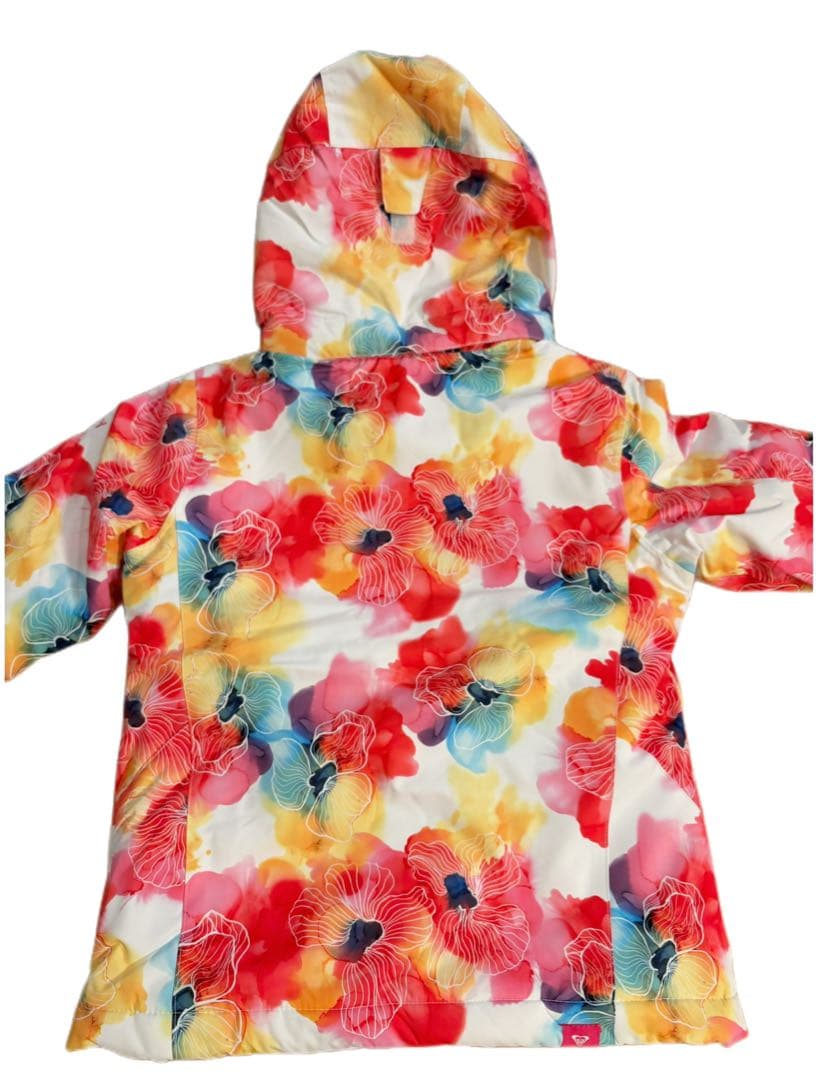 最終値下げセール‼️ROXY カラフル花柄 スキーウェア 子ども用10M【超美品】
