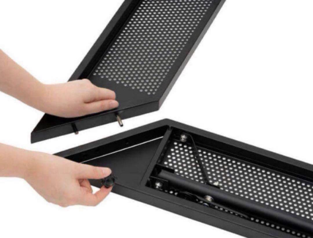 LOGOS／ロゴスアイアンスクエアテーブル たき火、グリルを囲むテーブル