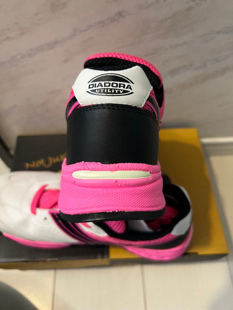 DIADORA JSAA 安全靴 ホワイト/ピンク