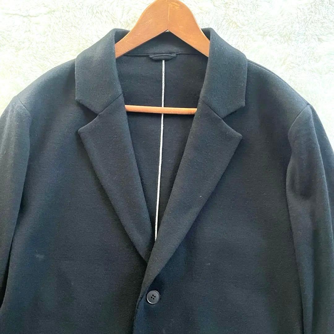 新品タグ付き　完売　アニエスベー　ウール　アンコンテーラードジャケット　M 黒