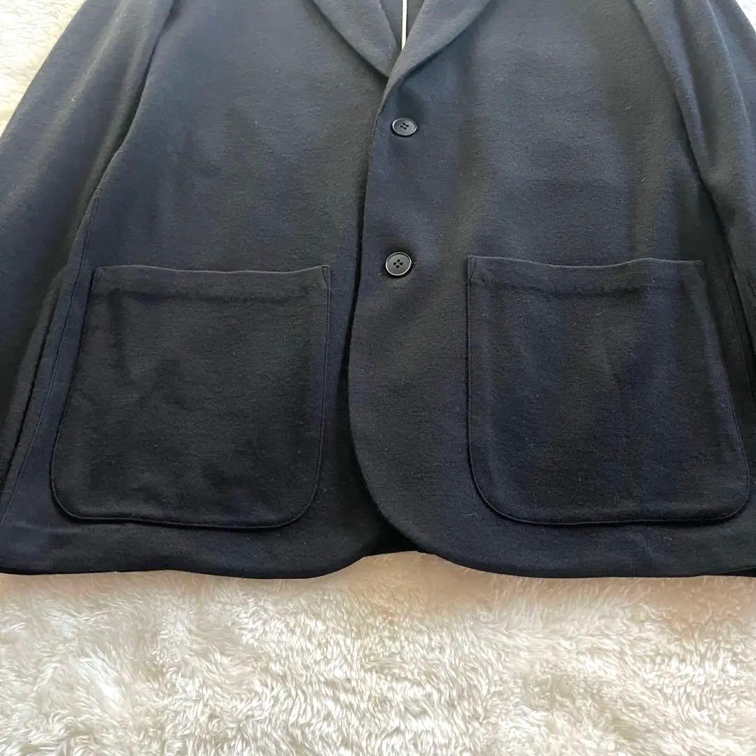 新品タグ付き　完売　アニエスベー　ウール　アンコンテーラードジャケット　M 黒