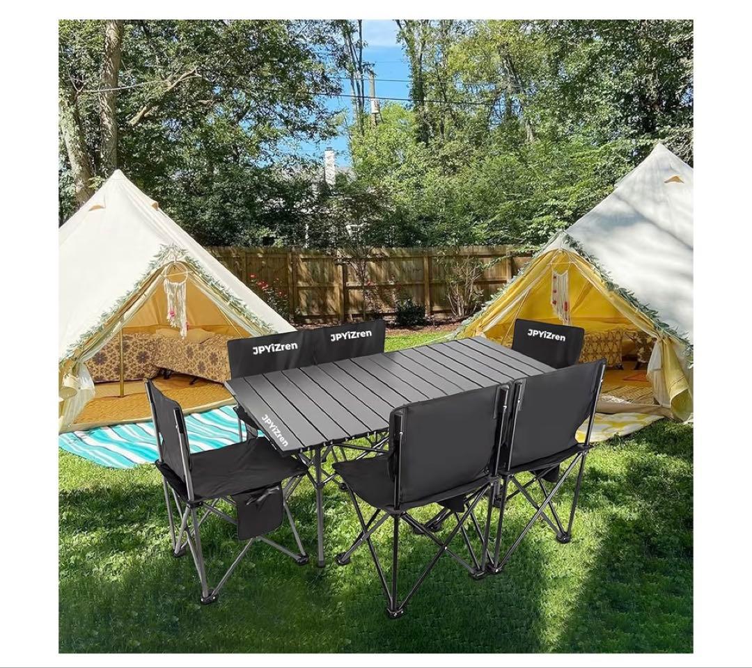 アウトドア テーブル チェア 7点セット アルミテーブル椅子 ピクニック