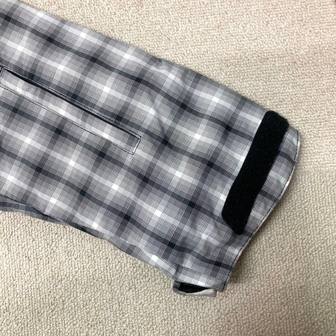 新品　GOLDWIN スキーウェア　チェック柄　グレー　XSサイズ　防水　撥水