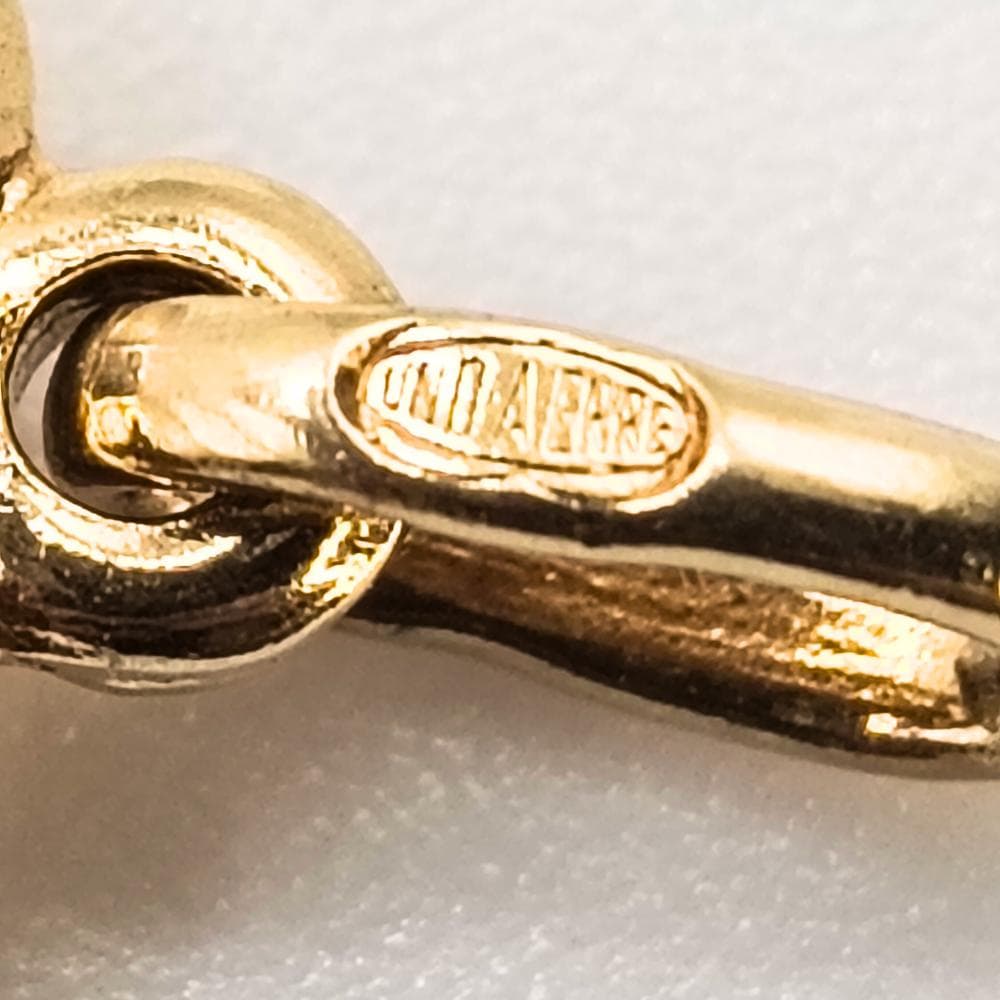 UNOAERRE K18 ハート ペンダントトップ 1.1g イタリア製 750