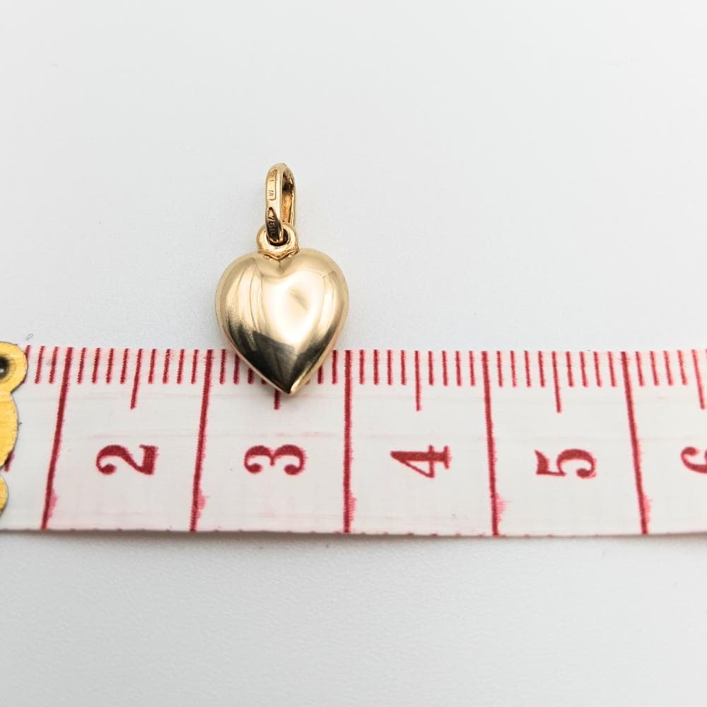 UNOAERRE K18 ハート ペンダントトップ 1.1g イタリア製 750