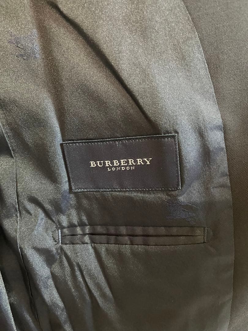 BURBERRY ブラック スーツ ジャッケットBB5 パンツ ウエスト88