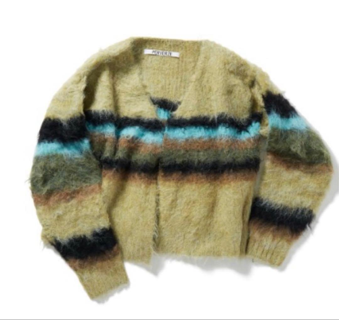 値下げ　perverze Double Stripe Knit Cardigan