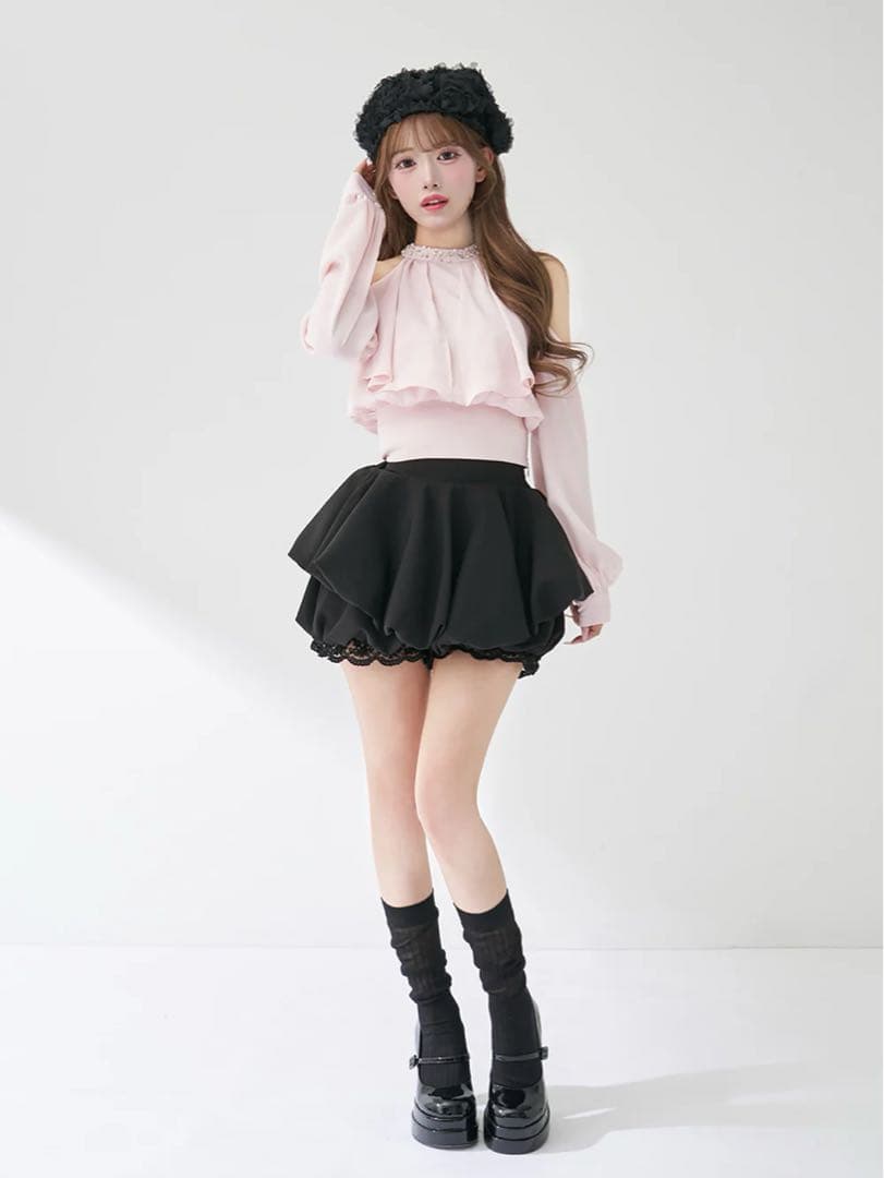 【1/25発送】 Darich ボリュームバルーンミニスカート free