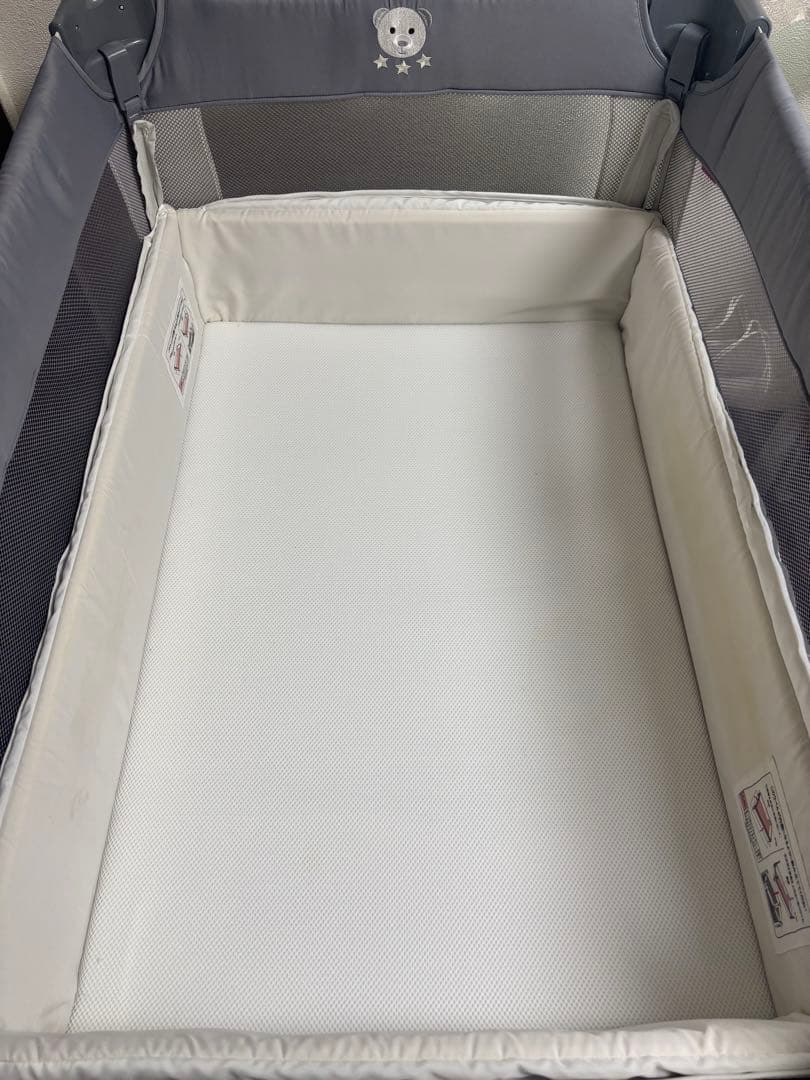 Aprica アップリカ　ココネルエアー ABグレーベアー　ベビーベッド