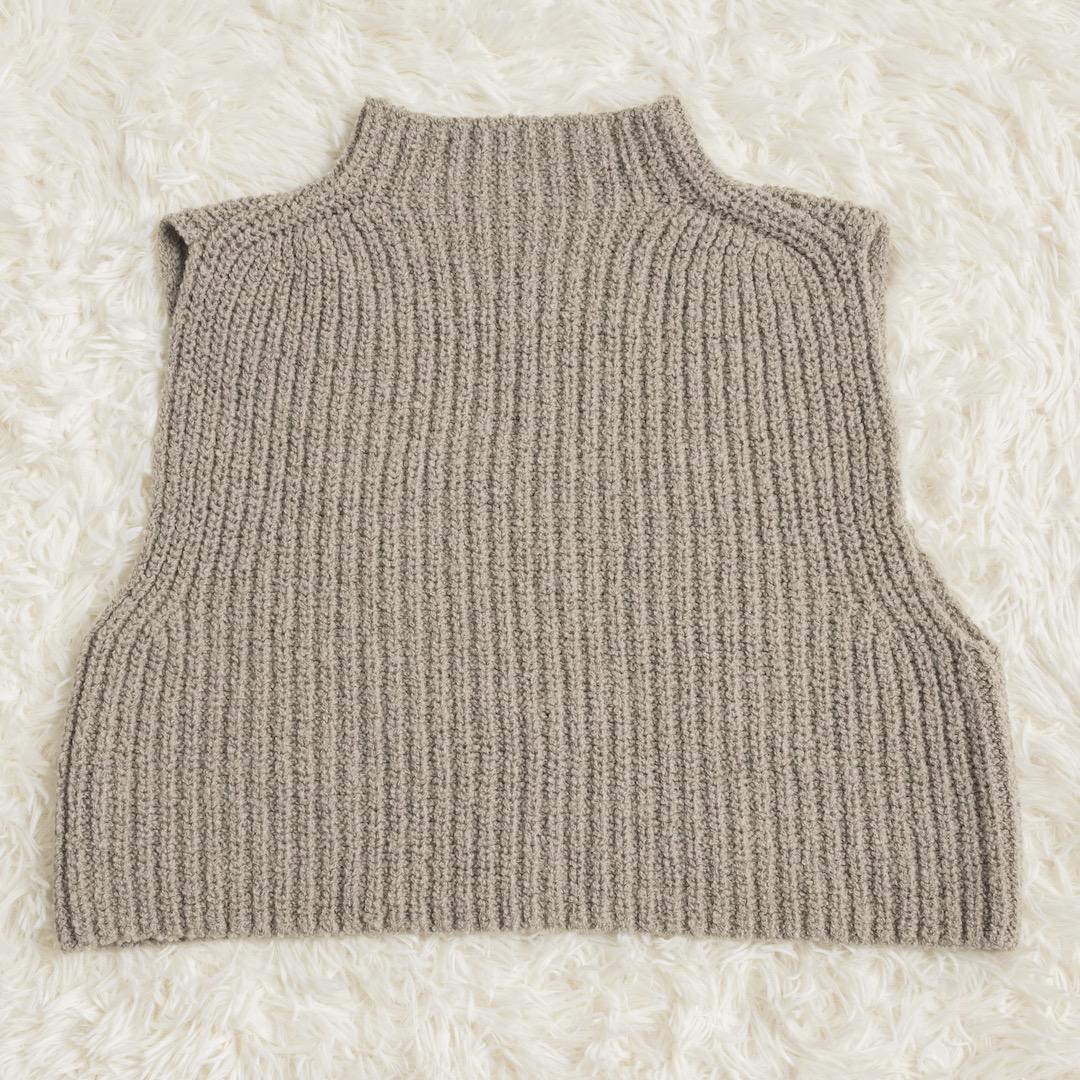 evam eva 25AW wool alpaca aze vest ニット
