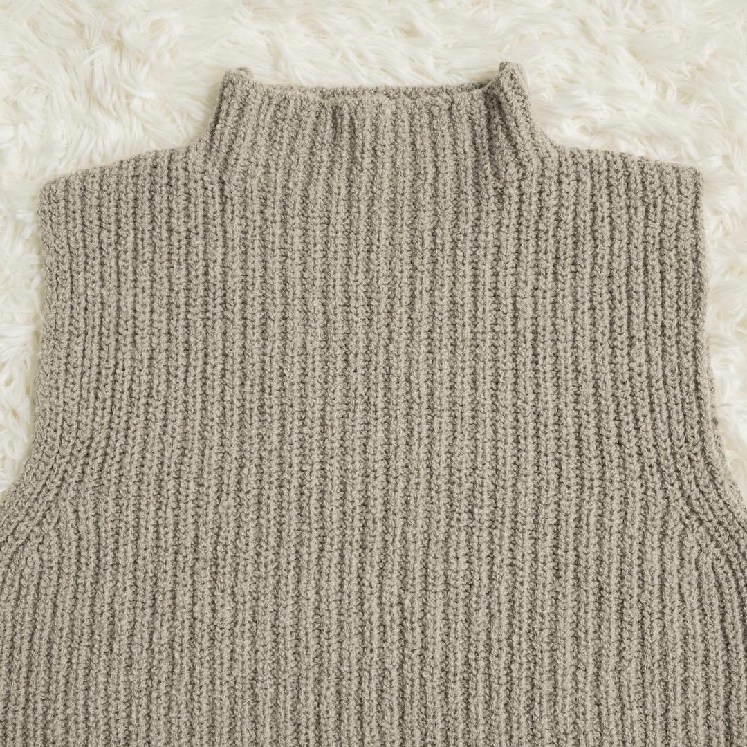 evam eva 25AW wool alpaca aze vest ニット
