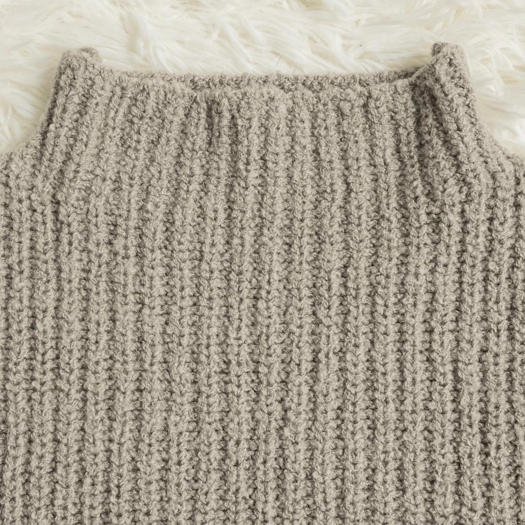 evam eva 25AW wool alpaca aze vest ニット