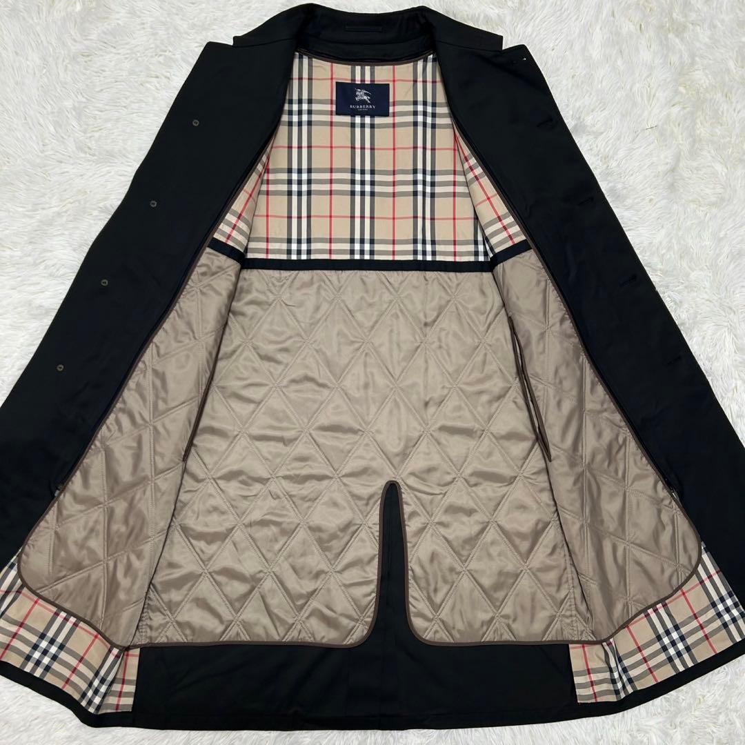 【極美品/LL】バーバリー ロンドン ステンカラーコート アウター ライナー付
