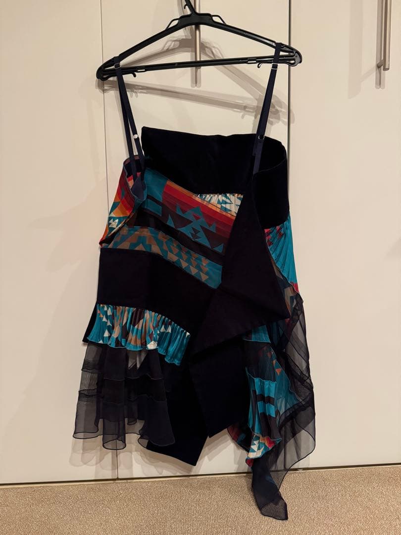 sacai × Pendleton アシンメリーキャミソール