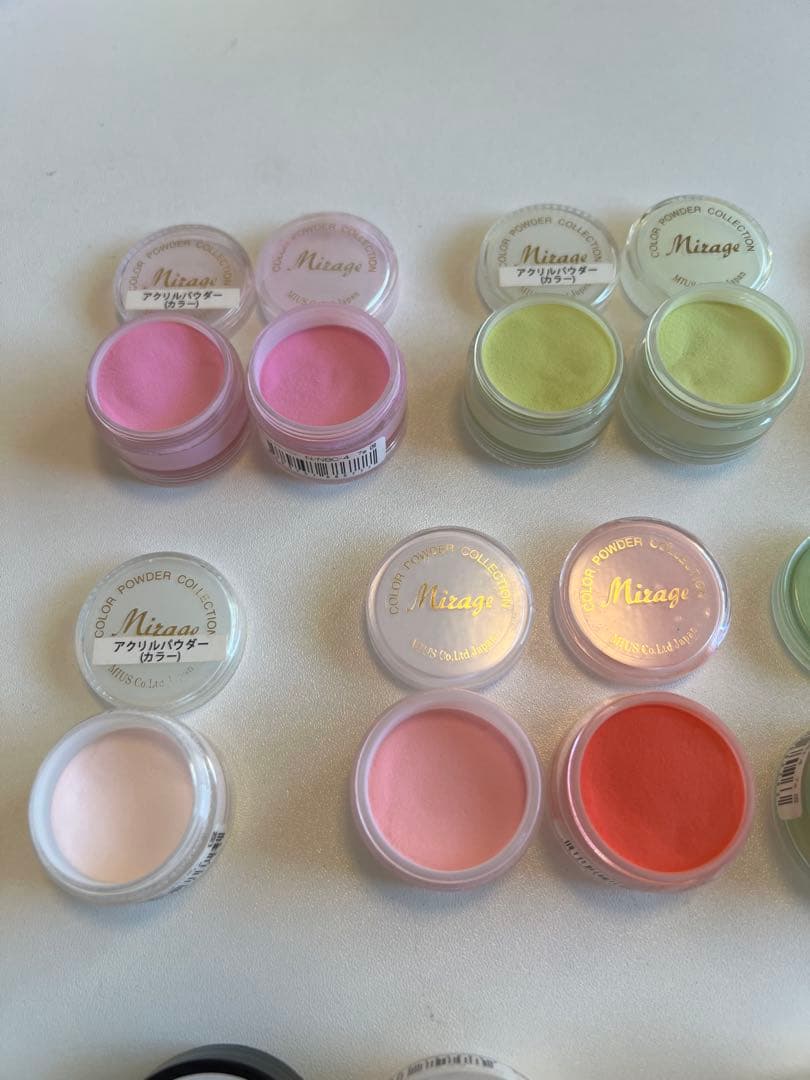 ミラージュ　⭐︎アクリルカラーパウダー　⭐︎クリアパウダー