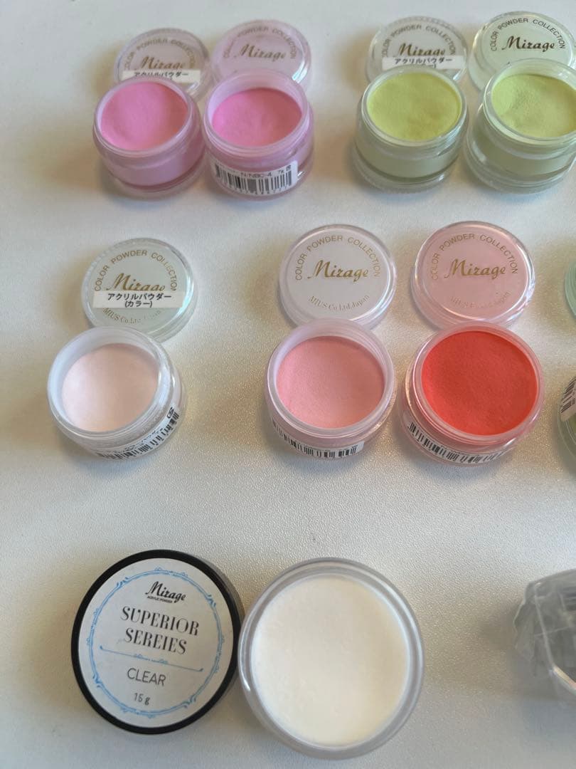 ミラージュ　⭐︎アクリルカラーパウダー　⭐︎クリアパウダー