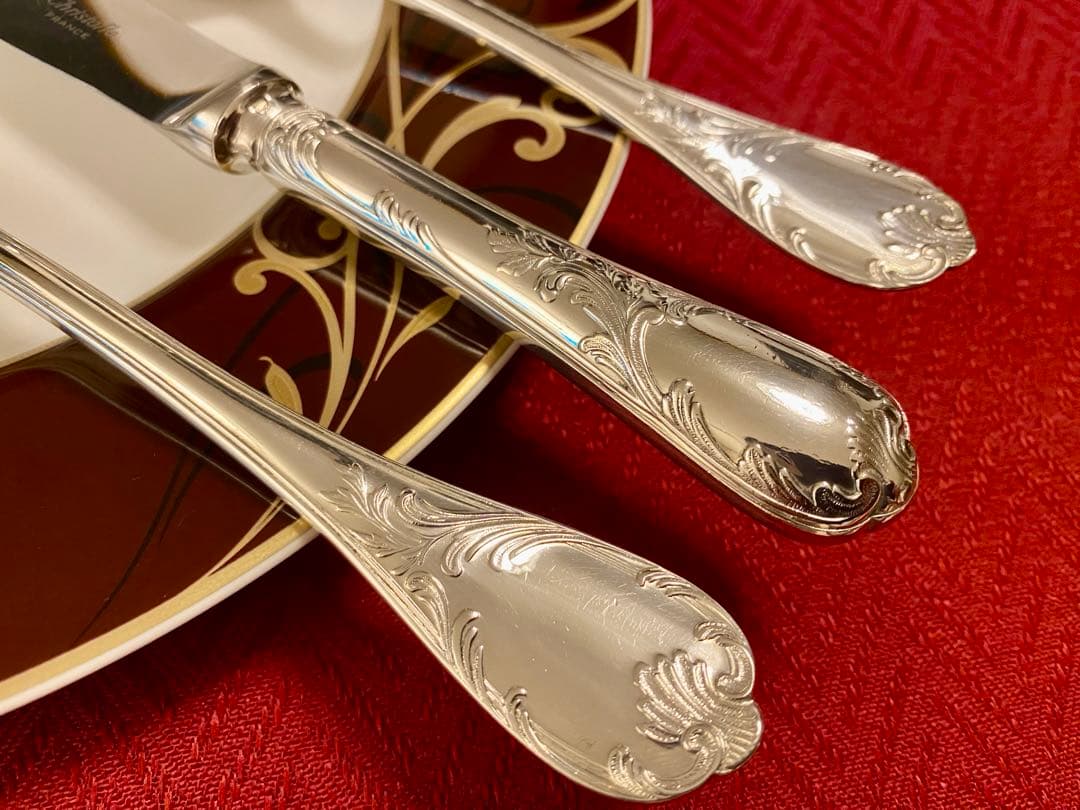 【ラス1☆やっぱりマルリー☆美品☆】クリストフル スタンダードカトラリーセット