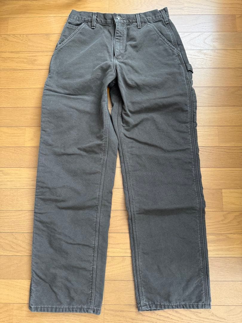 usa製 carhartt W32L32 ペインターダッグパンツ　裏地ネル