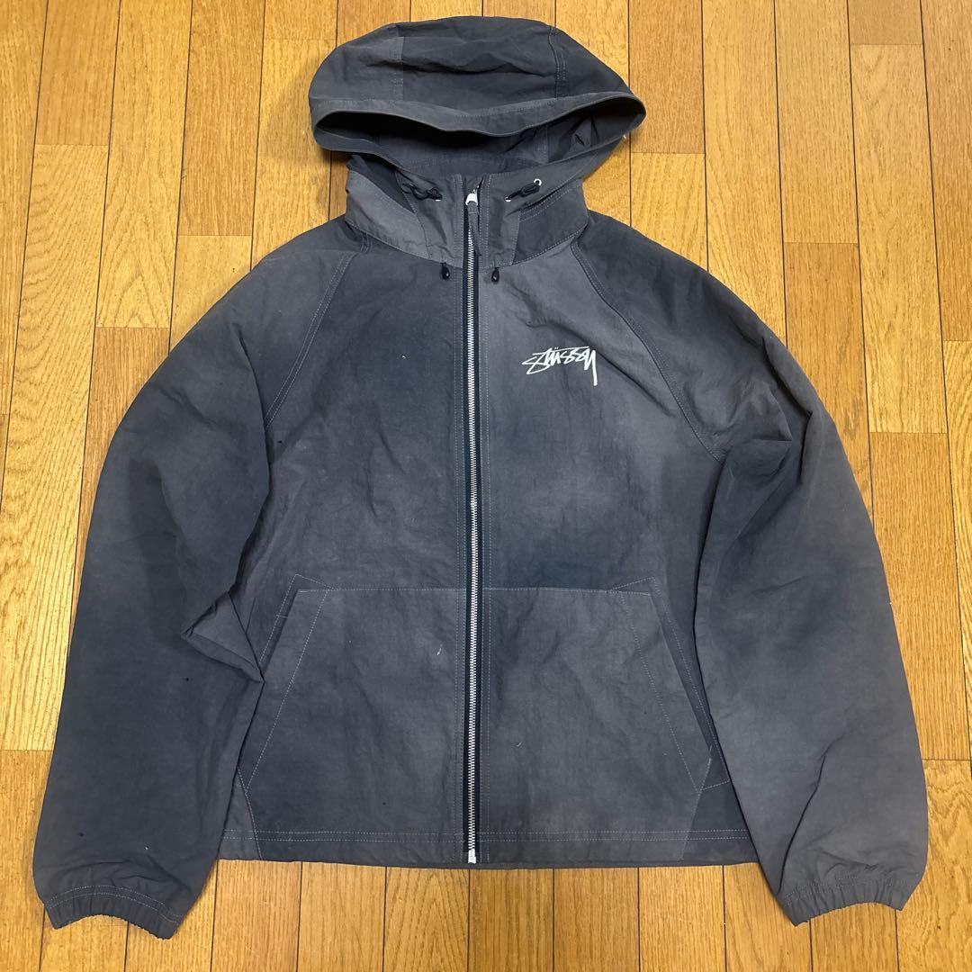 stussy シェルジャケット　グレー サイズS