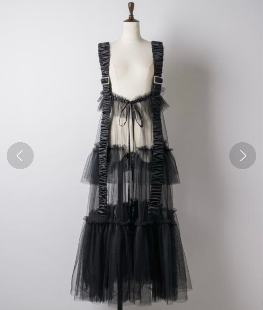 LA BELLE ETUDE シースルーボリュームチュールデザインジレ