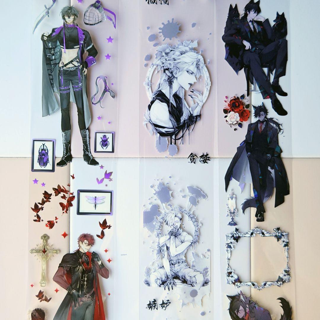 海外マスキングテープ　人物マステ　男の子　まとめ売り　新品1個　中古33個　他