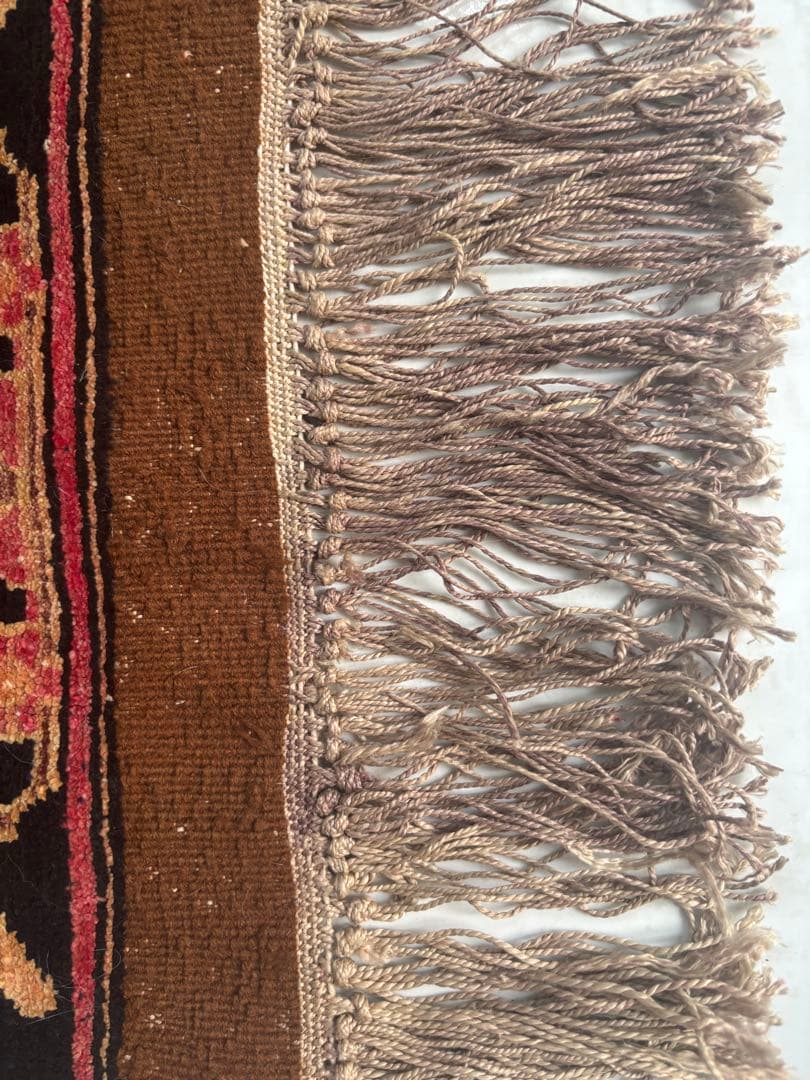 ダメージ有・格安　アフガニスタン絨毯　パキスタン　手織り　ヴィンテージ　ペルシャ