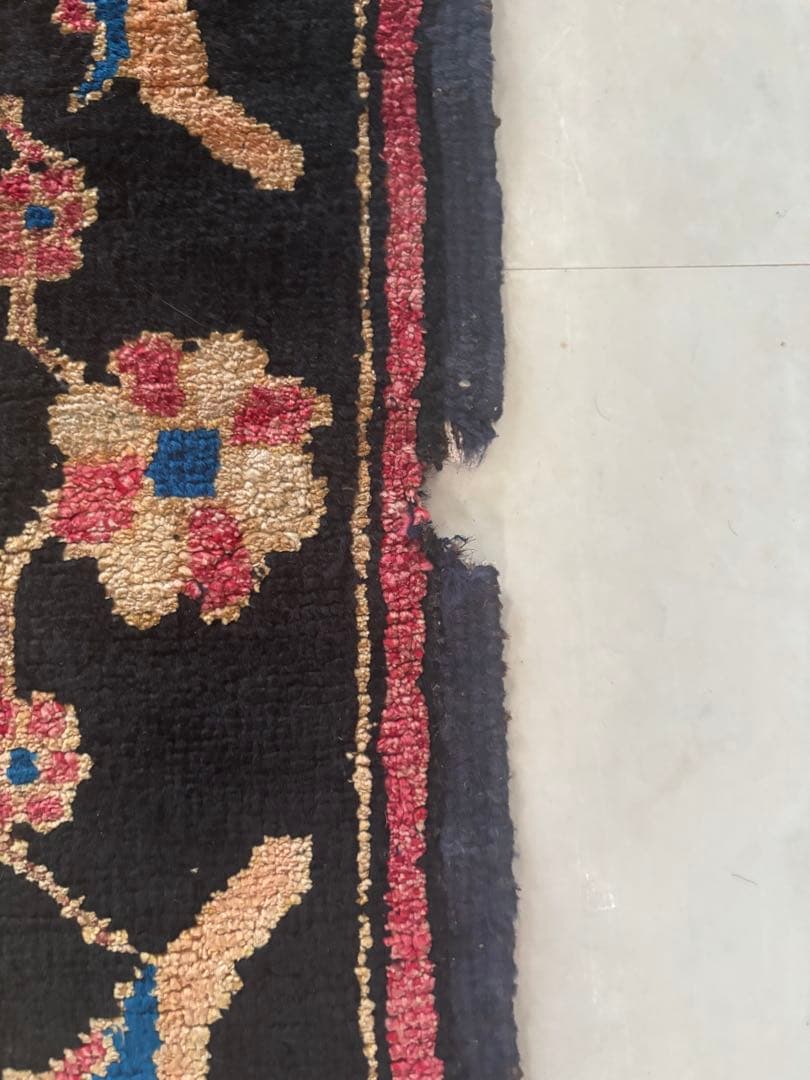 ダメージ有・格安　アフガニスタン絨毯　パキスタン　手織り　ヴィンテージ　ペルシャ