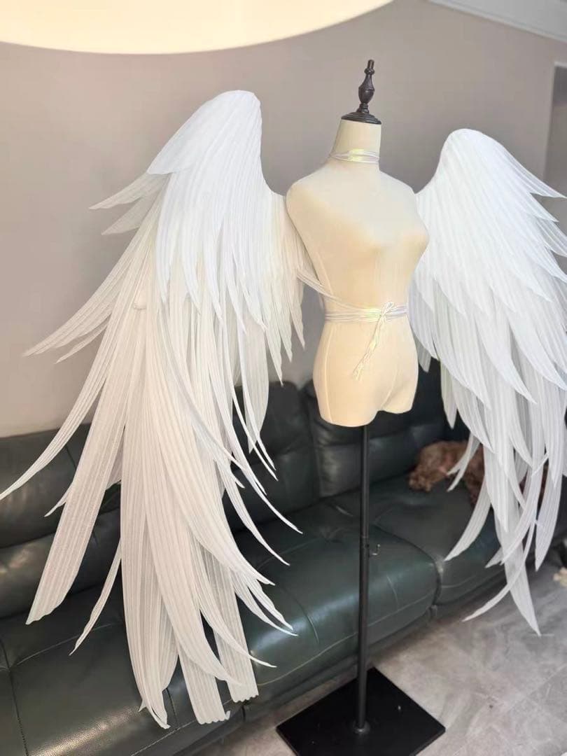 コスプレ用大型羽根 月兎/天使/ロリータ　ハンドメイド可動式 大きな 翼/羽