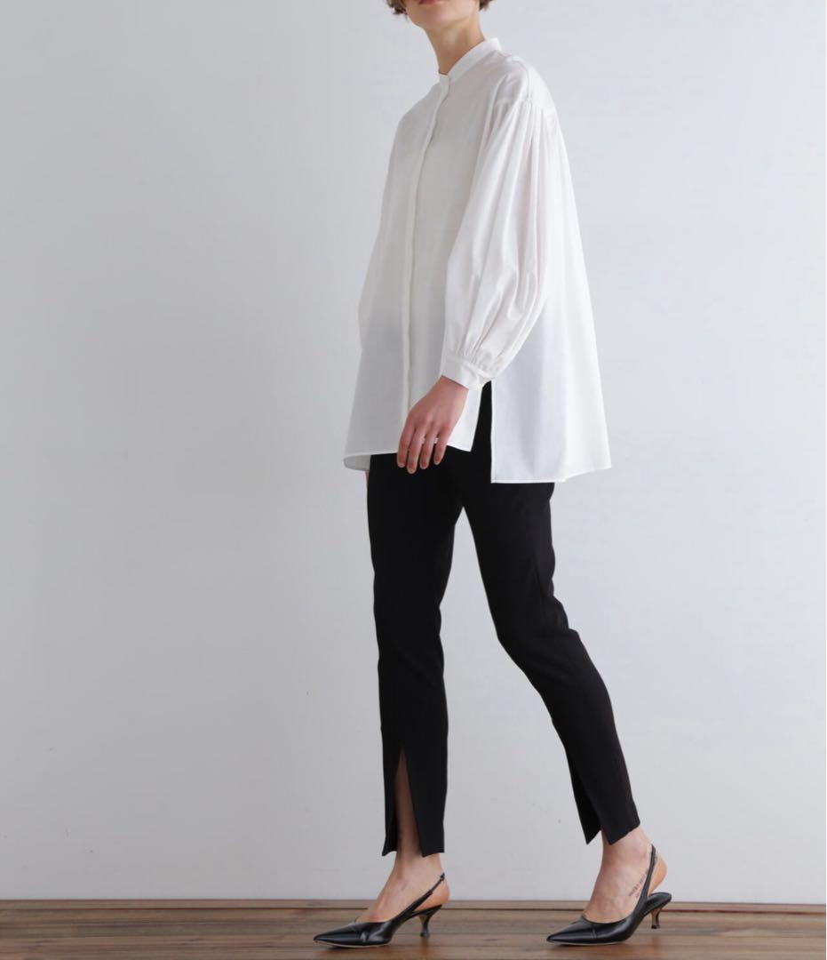 LE PHIL タイプライター ギャザーブラウス ホワイト 24AW 美品