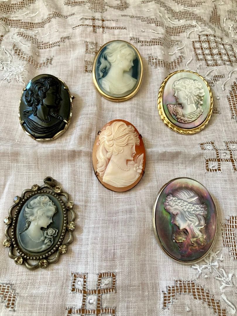 カメオ　cameo ブローチ ペンダントトップ アクセサリー　まとめて