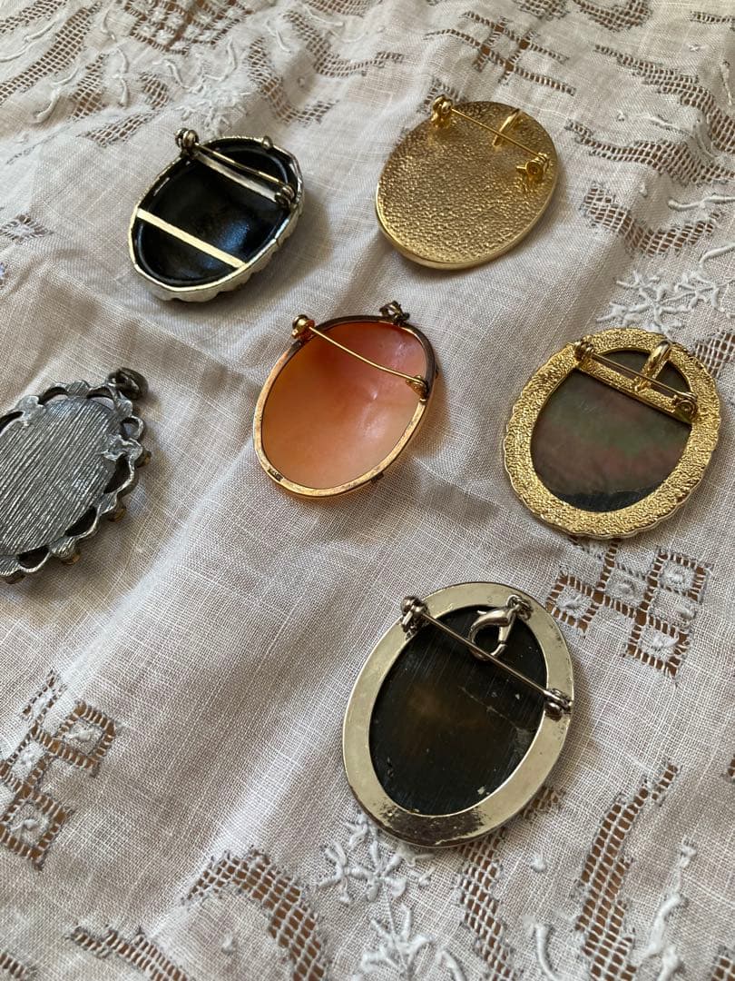 カメオ　cameo ブローチ ペンダントトップ アクセサリー　まとめて