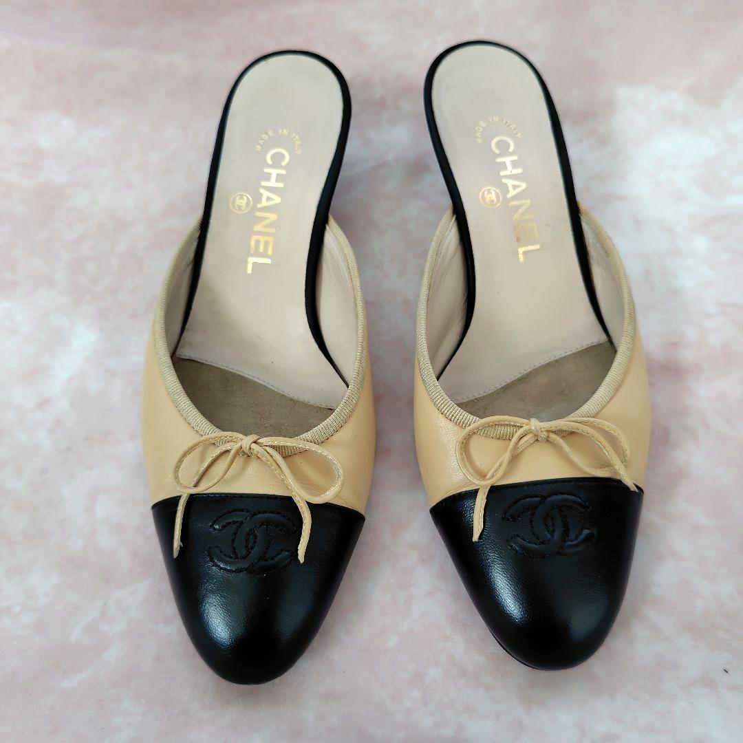 ✨️腕利き職人のリペア済✨️良品【シャネル】ココマーク♡バレリーナ ミュール