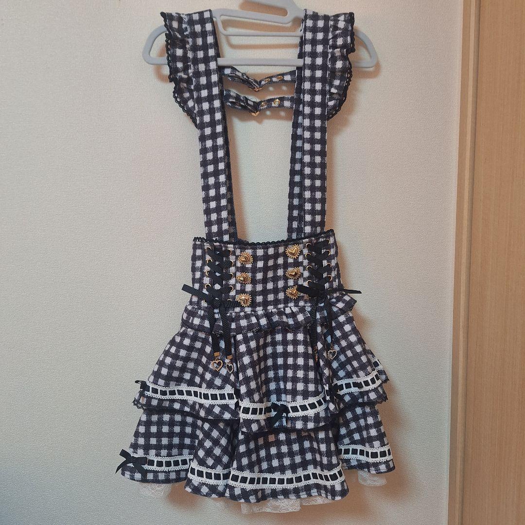 あ\" リズリサ はしごリボンギンガムティアードスカパン