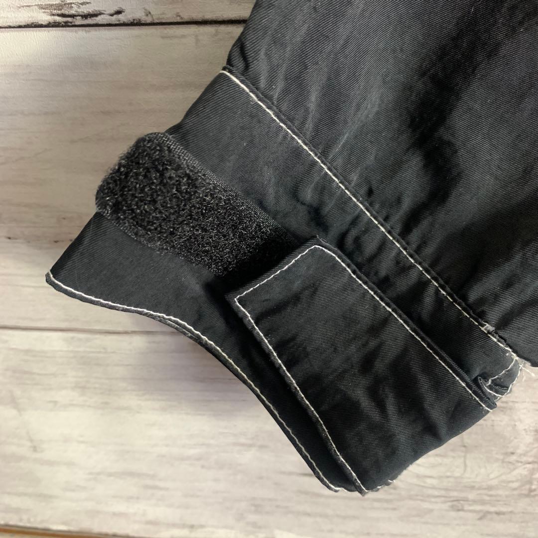 古着 ナイキ NIKE ナイロンジャケット 刺繍ロゴ 白ステッチ