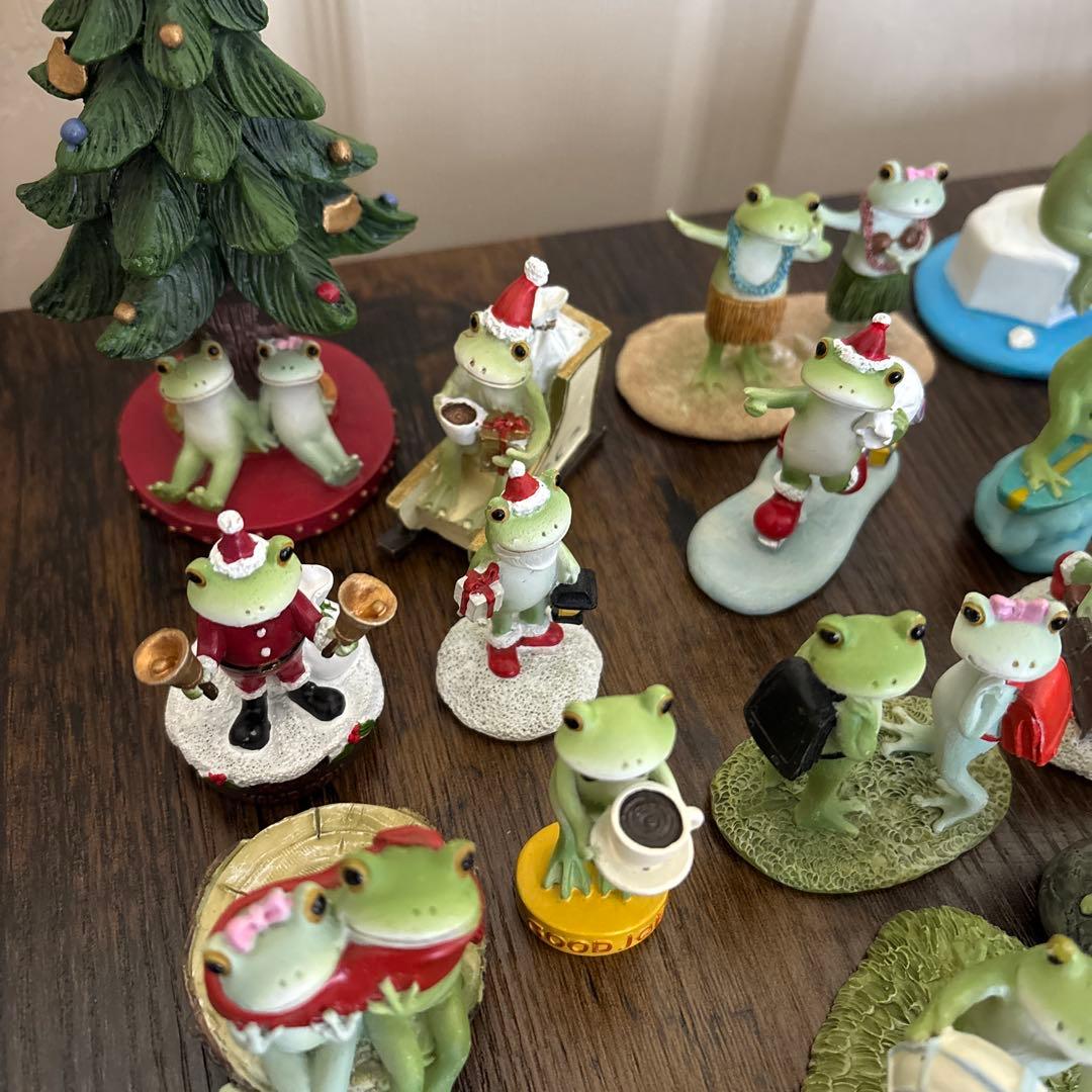 カエルの陶器置物セット 約48点