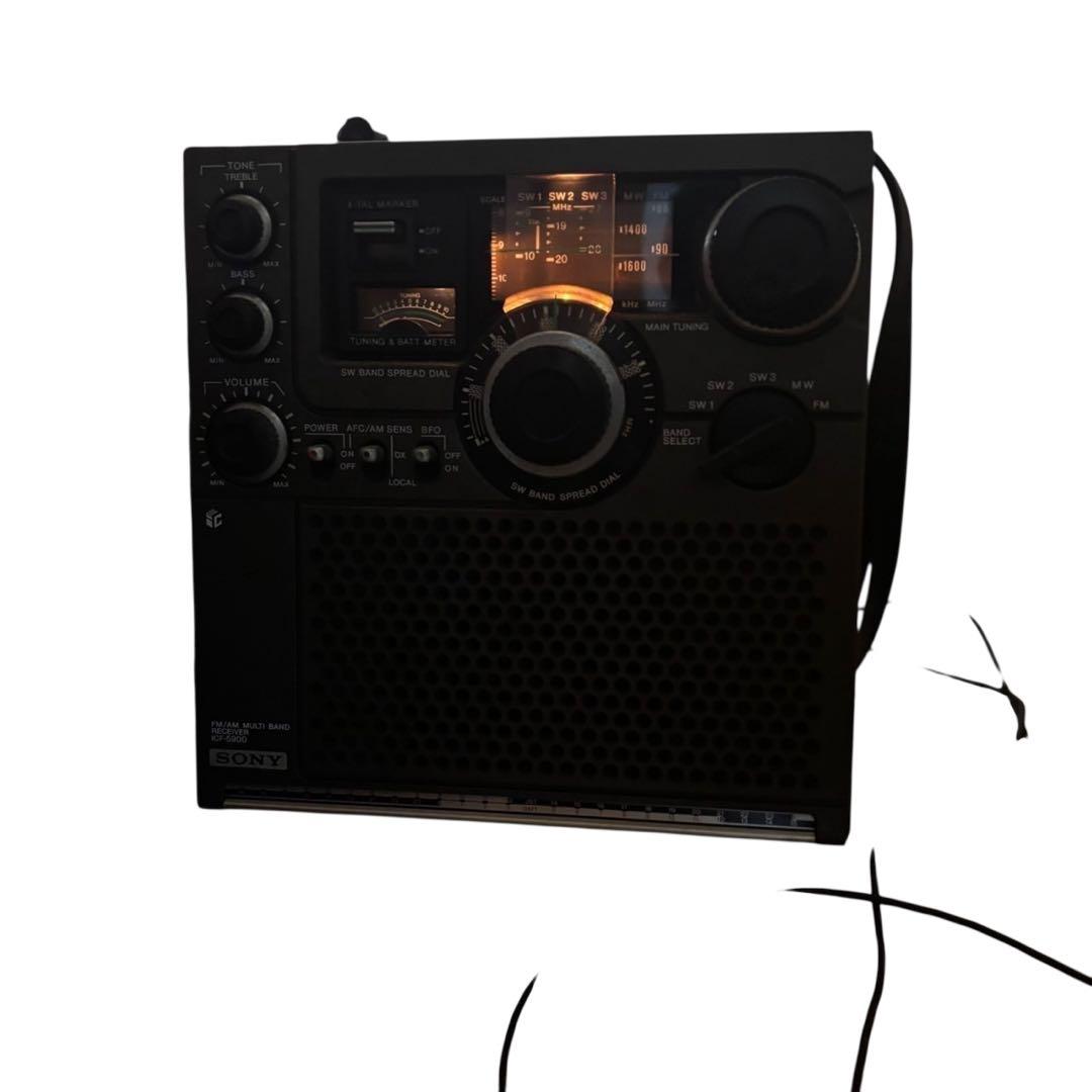 SONY アナログラジオ スカイセンサー ICF-5900 動作品 「村」