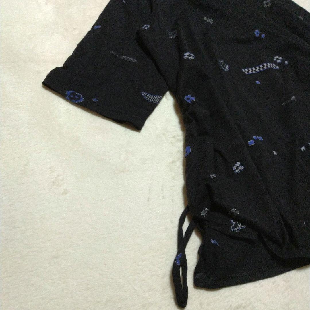 新品同様　慈雨　センソユニコ　チュニック　カットソー　濃紺　黒　L　7分袖