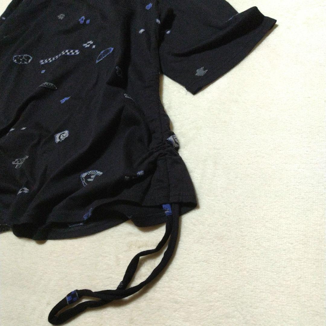 新品同様　慈雨　センソユニコ　チュニック　カットソー　濃紺　黒　L　7分袖