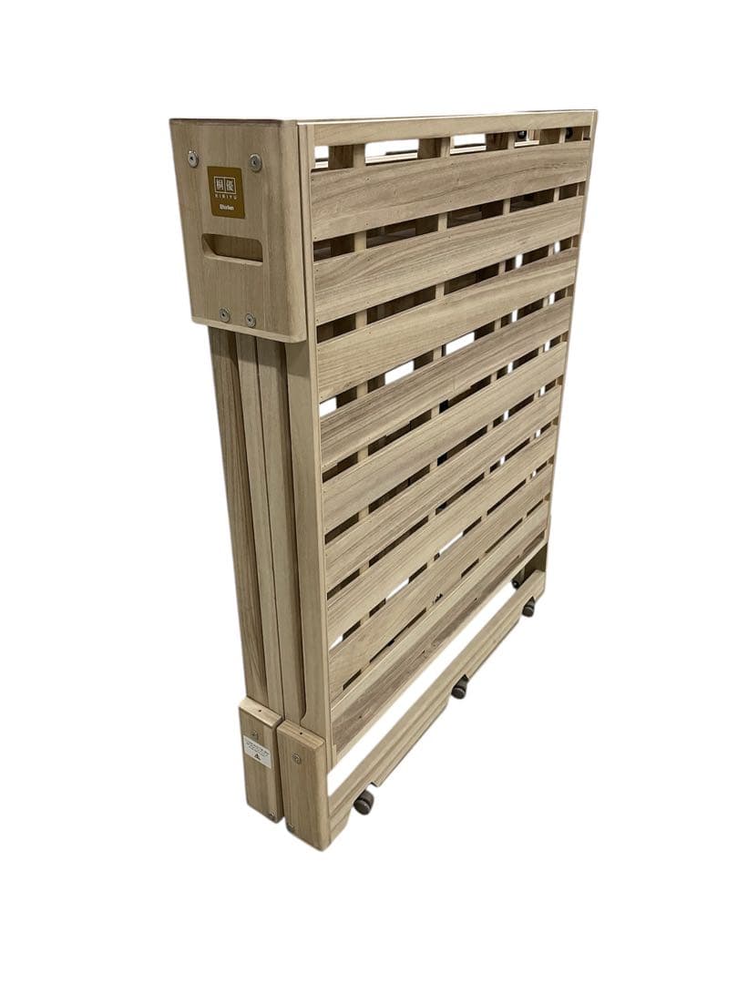 美品　桐の畳めるベッド 桐らくね 桐優 kiyuu 折り畳み式